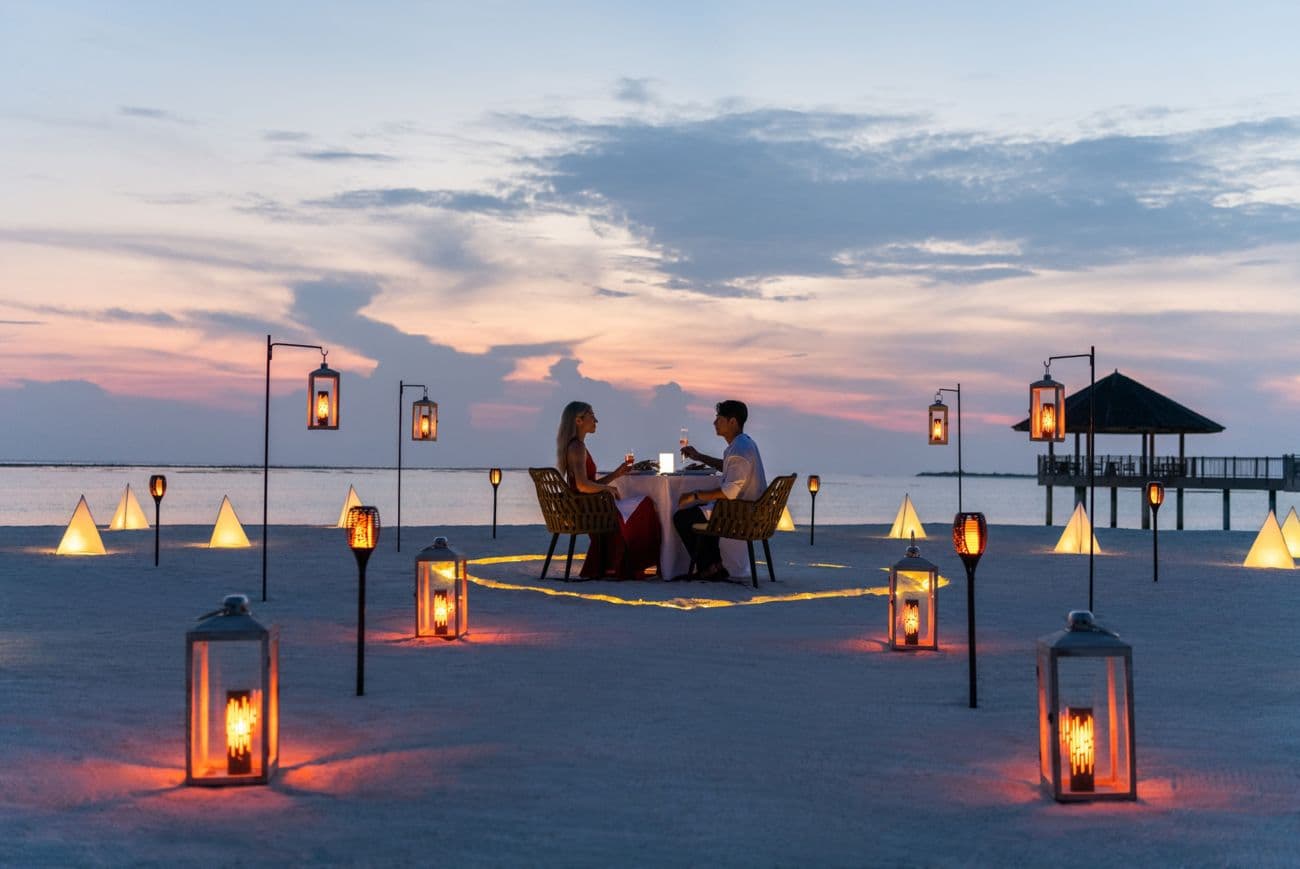 A final dinner under the Maldivian stars